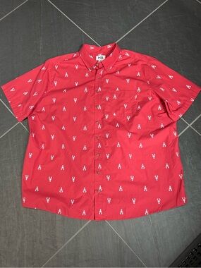 Harbor Bay Lobster Shirt Red 2XLT